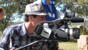 Filming the film camp short John's Miracle