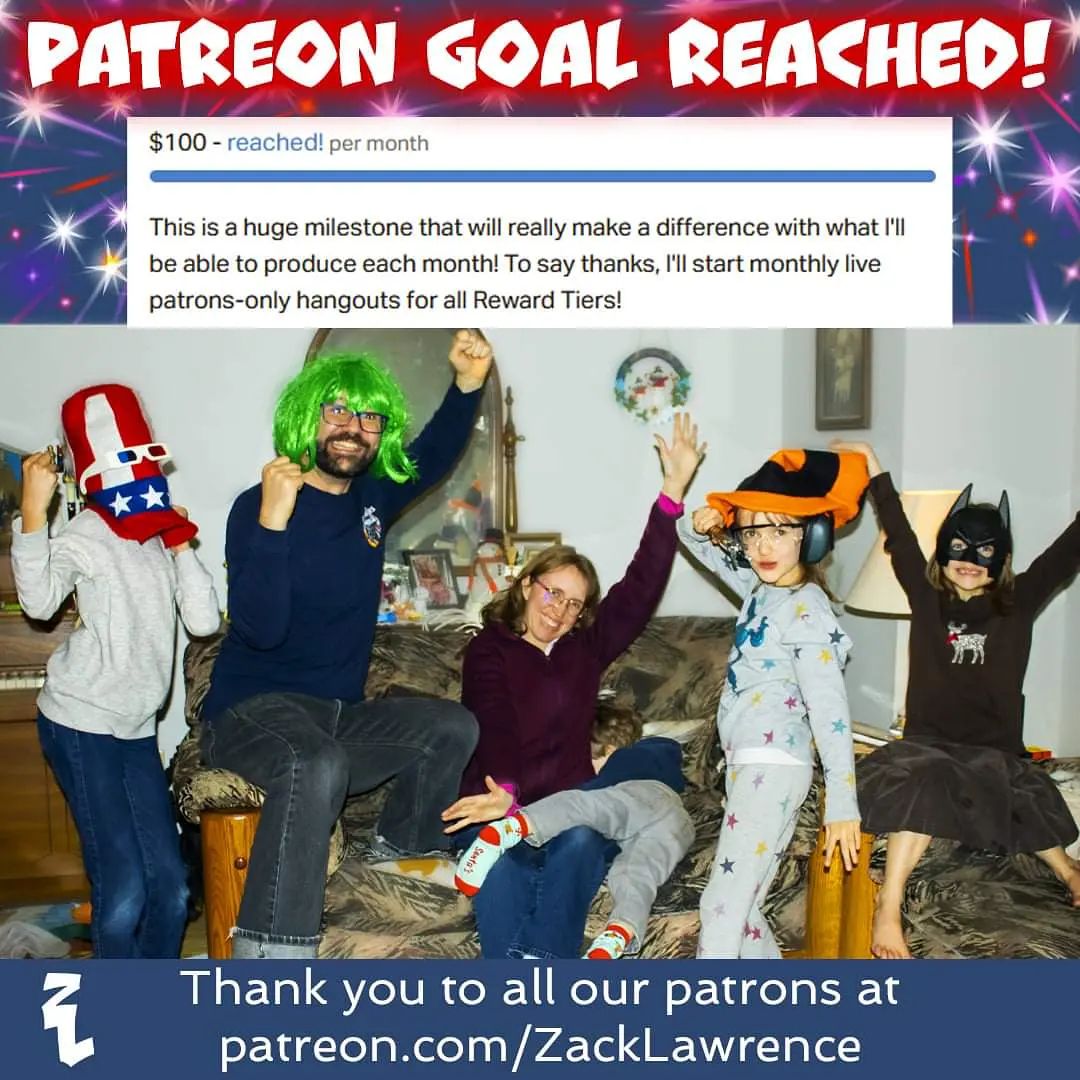 YOU GUYS! We're so excited that we've hit a major #Patreon goal that the whole family got a little wacky! 🤪
I cannot thank our awesome Patrons enough for their support, and I'm looking forward to starting monthly online hangouts with them in January! 😁 (Link in my bio if you want to learn more about our Patreon membership)
.
.
.
.
.
#filmmakerslife #goals #milestone #support #Patrons #familybusiness #supportsmallbusiness #indiefilmmaker #fibrolife