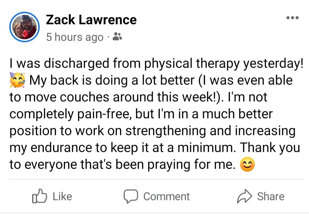 Thank you to everyone that's been praying for me as I recover from a back injury this summer. 😊
#fibrolife #fibromyalgia #backpain #chronicillness #chronicillnesslife #physicaltherapy