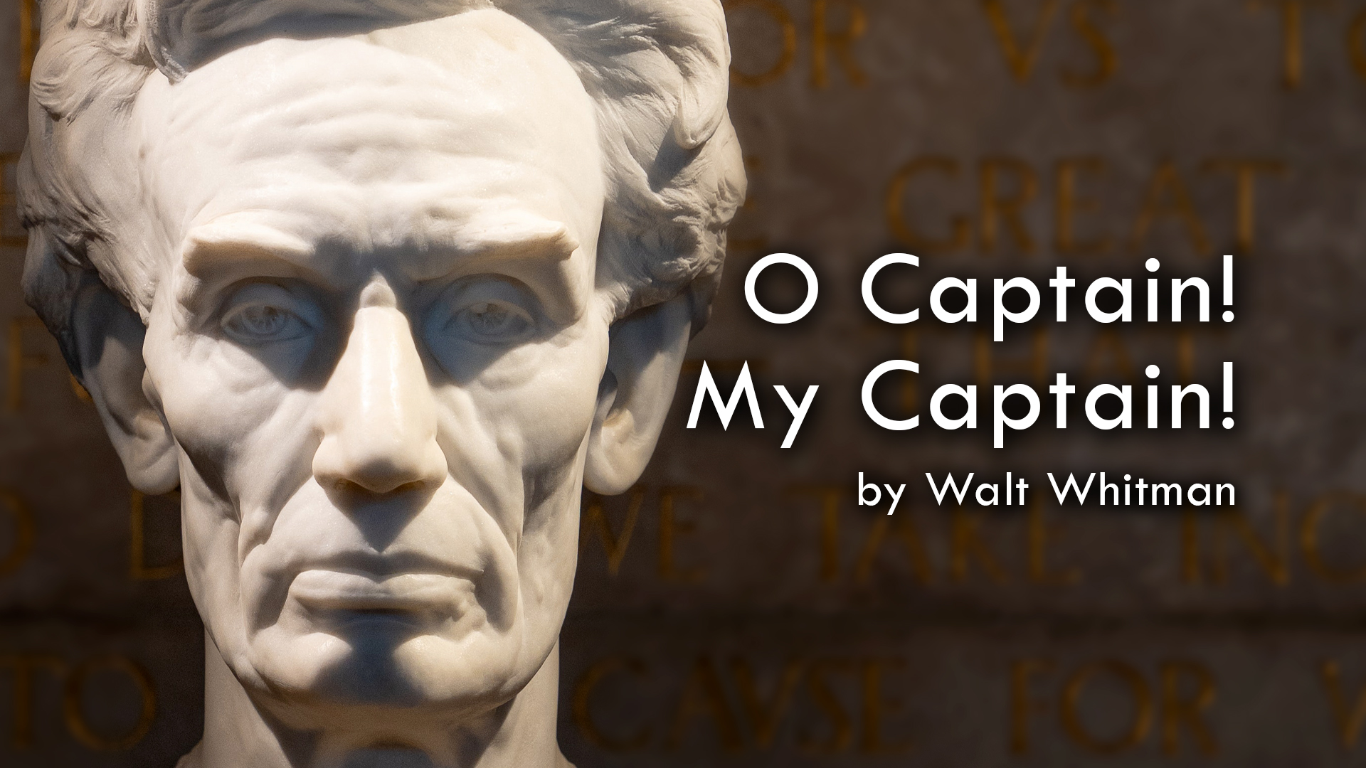 O Captain! My Captain! by Walt Whitman, read by Zack Lawrence